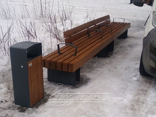 Скамейка стальная «Дон».  �7